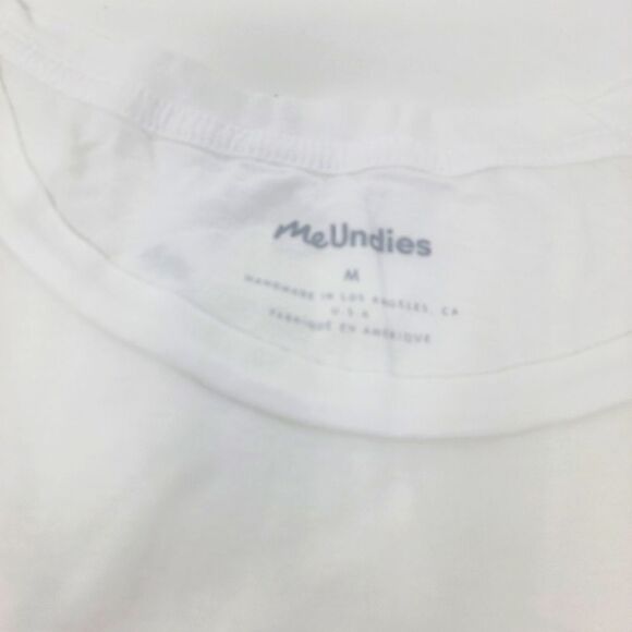 MeUndies White I heart me Modal/Cotton Blend T-Shirt Medium - Picture 2 of 4